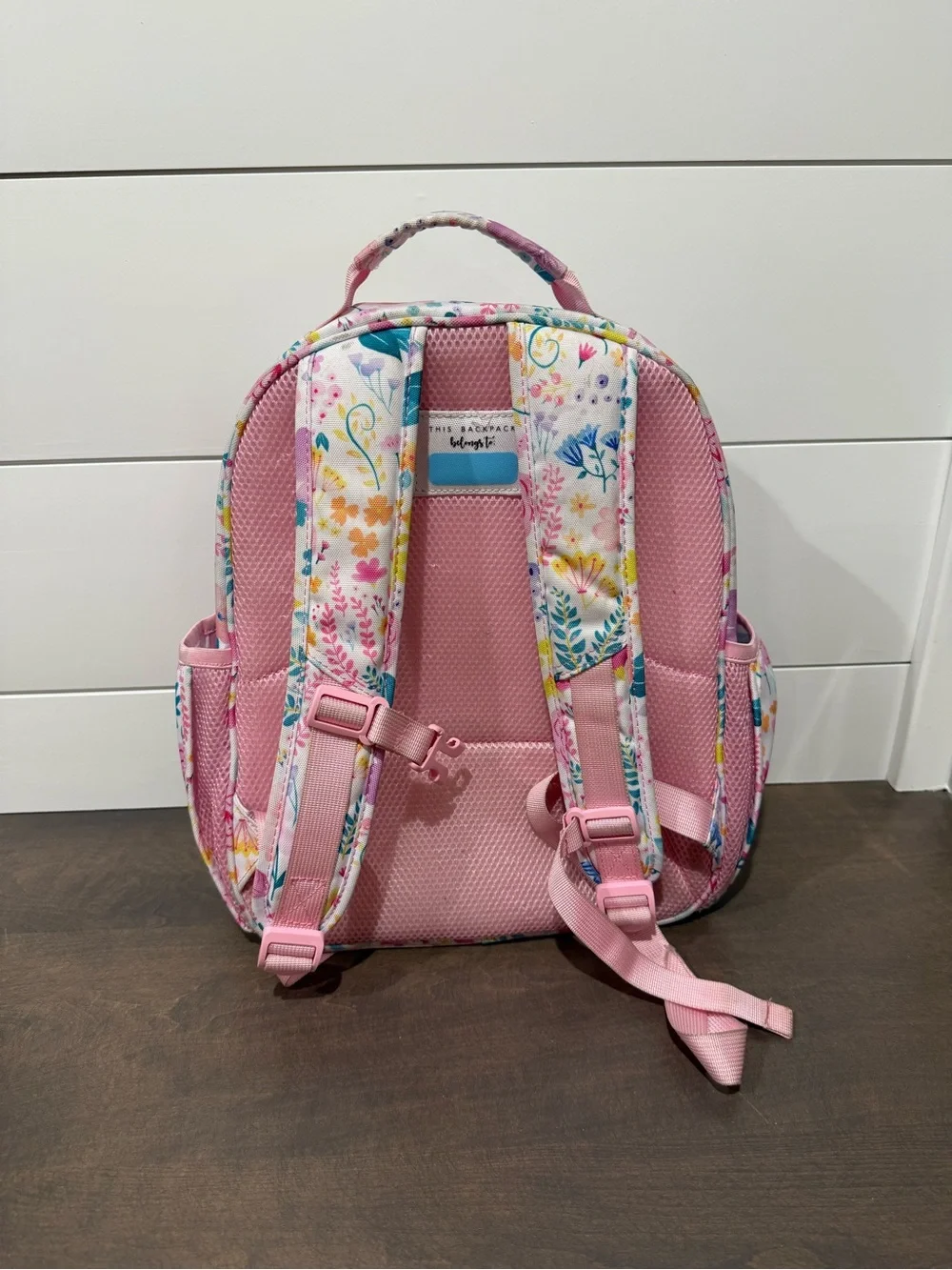 Mibasies Girls Floral Backpack Preschool Kindergarten School Book Bag Pink